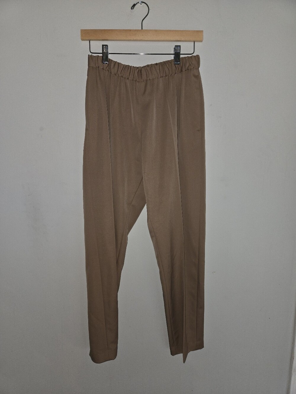 Dries Van Noten Wool Pants 40 US 8 Camel Tan Art Gallery Chic Luxe Office Dress